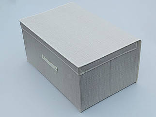 Коробка-органайзер Ш 60*Д 30*40 див. Колір бежевий для зберігання одягу, взуття чи невеликих предметів