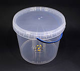 Відро пластикове прозоре 5 л, фото 4