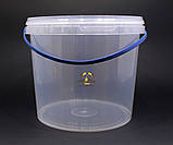 Відро пластикове прозоре 5 л, фото 3
