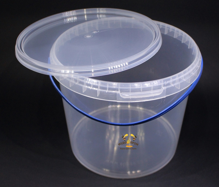 Відро пластикове прозоре 5 л, фото 1