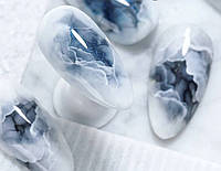 Акварельные Капли Saga Белые, 6 Мл - Акварельные флюиды аквакапли для дизайна ногтей и рисования на ногтях