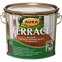 Масло для террас Aura Terrace (коричневый цвет), 2.7 л