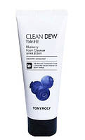 Tony Moly Clean Dew Foam Cleanser Пенка для умывания, 180 мл Черника (Blueberry)