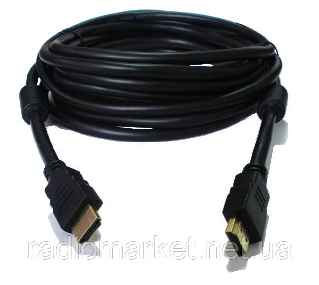 Кабель HDMI з феритами, версія 1.4, 1метр, фото 1