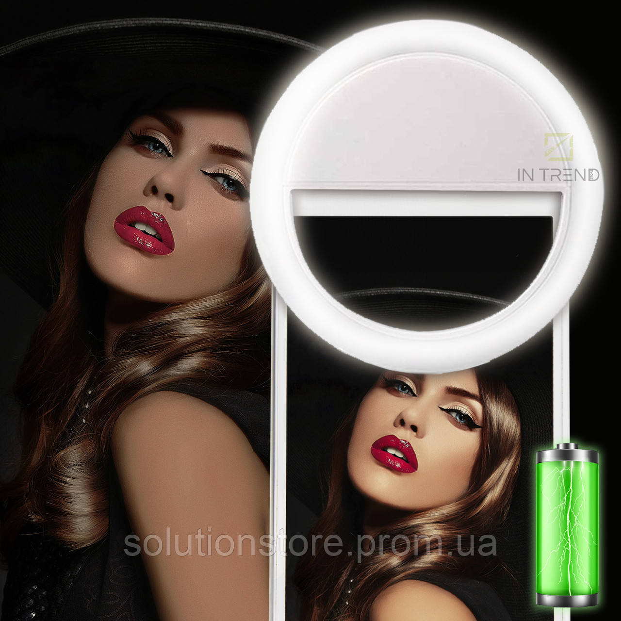 Селфи кольцо Selfie Ring Light RK12 Белое вспышка-подсветка светодиодная  лампа для телефона (ID#1313180855), цена: 189 ?, купить на Prom.ua
