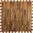 Підлога пазл — модульне підлогове покриття коричневе дерево