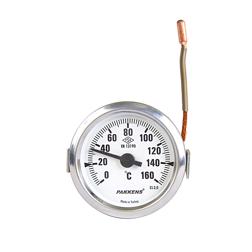 Термометр Pakkens, капілярний, діаметр 60 мм, 2 метри, 160 °C