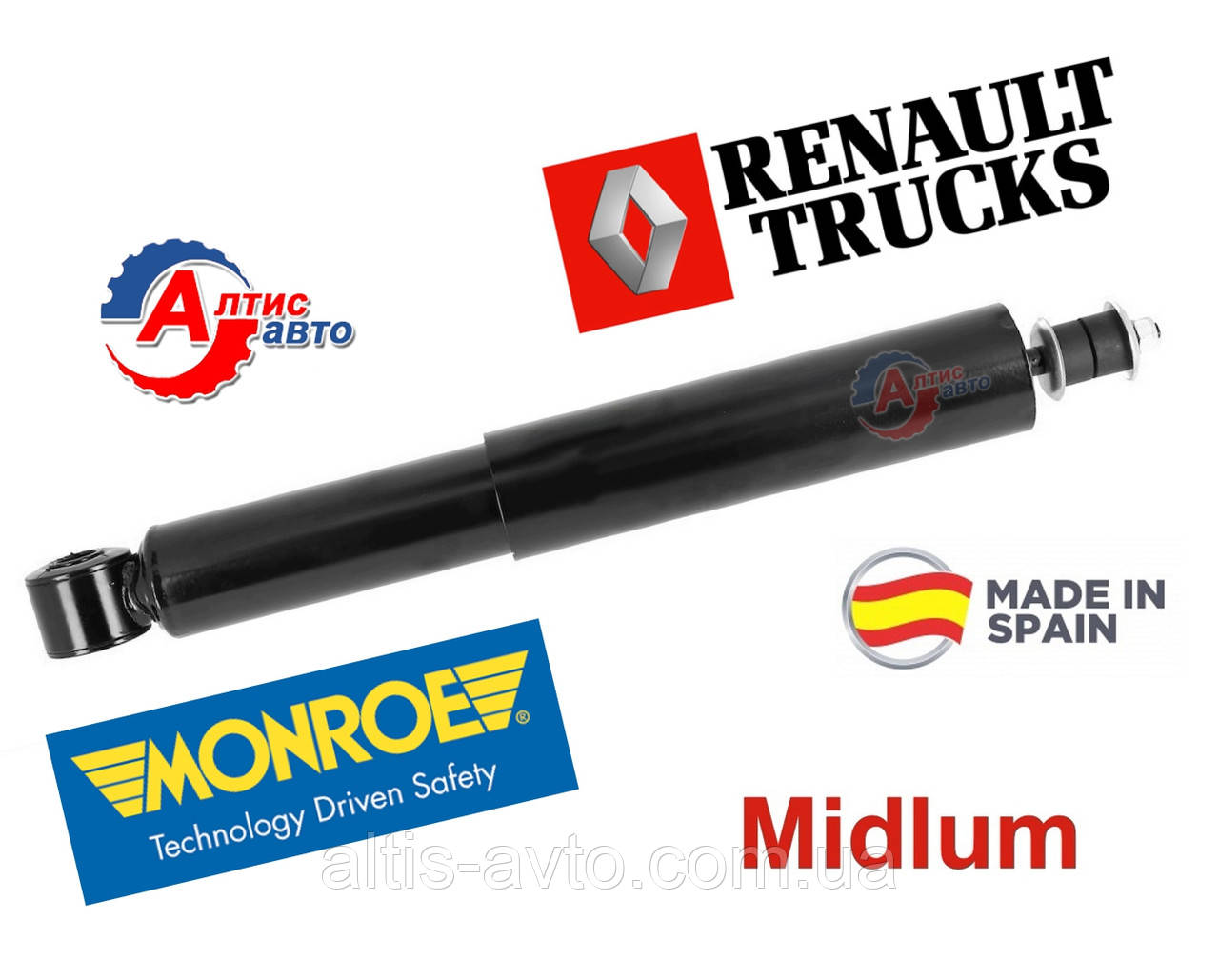 Амортизатор Renault Midlum Dxi (Рено Мідлум Дхі) передній T1335, фото 1