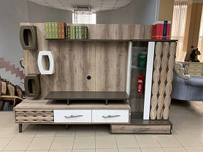 Стінка сучасна під ТВ 244x52x173 cм JOSS Купер, фото 5