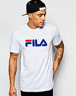Футболка FILA белая синий лого