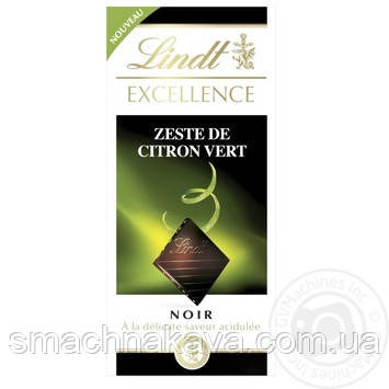 Шоколад Lindt Excellence Zeste De Citron Vert 100 гр.