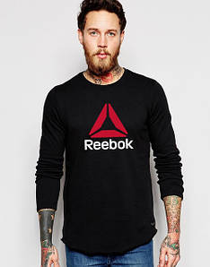 Світшот чорний REEBOK ( Рібок ) ( велике лого ) "" В стилі Reebok ""