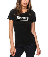 Футболка женская Thrasher Skate Mag Logo ( Черная )