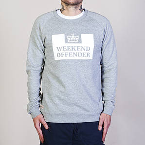 Світшот сірий c логотипом Weekend Offender "" В стилі Weekend offender ""