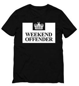 Чоловіча чорна Футболка Weekend Offender Вікенд Оффендер "" В стилі Weekend offender ""