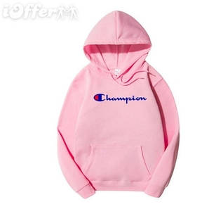 Худі Champion рожеве з логотипом, унісекс (чоловіче, жіноче, дитяче)
