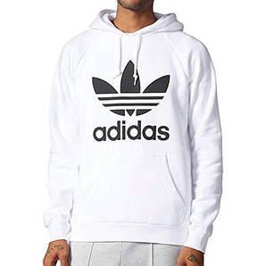 Худі Adidas Old School біла з логотипом, унісекс (чоловіче, жіноче, дитяче)