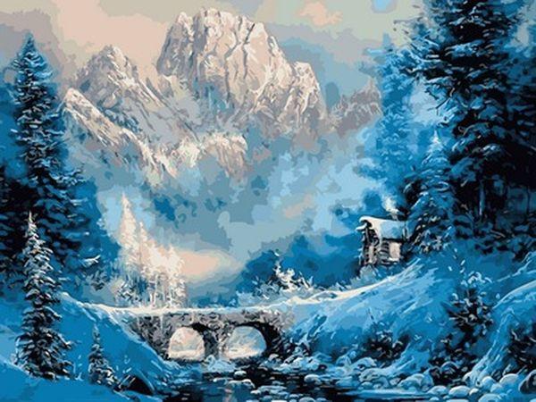 Картина за номерами 30х40 см Babylon Зима в горах (VK 198)