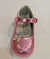 Ошатні рожеві дитячі туфельки р.22 (12 см)