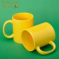 Чашка сублимационная. 330 мл FULL COLOR (желтая)