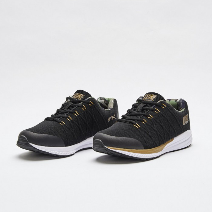 Кросівки спортивні чоловічі Leone Neo Camo 46 розмір чорні з золотим, фото 1