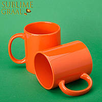 Чашка сублимационная. 330 мл FULL COLOR (оранжевая)