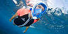 Інноваційна маска для снорклінга підводного плавання Easybreath блакитна, фото 5
