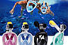 Інноваційна маска для снорклінга підводного плавання Easybreath блакитна, фото 7