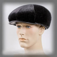 Чоловіча кепка з хутра з нерпи (восьмиклинка)