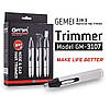 Тример GEMEI GM-3107 3 в 1 для вух брів і бороди, фото 7