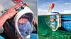 Інноваційна маска для снорклінга підводного плавання Easybreath рожева, фото 8