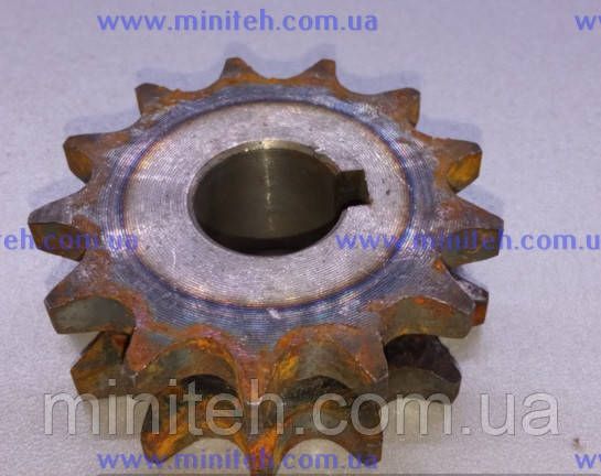 Зірочка привода фрези (z-13, ф-18 мм, крок 12,7 мм, дворядна) (М), фото 1