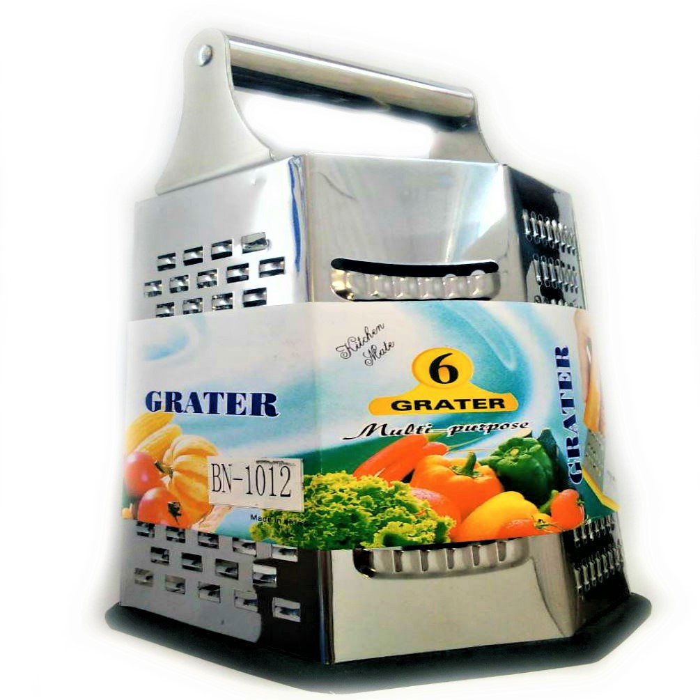 Терка з нержавіючої сталі 6 сторін Benson BN-1012 | шинкування | кухонні терка з нержавіючої сталі Бенсон, фото 1