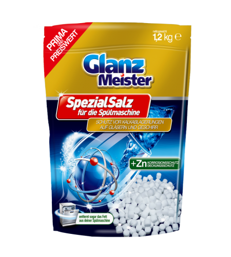 Cіль для посудомийної машини Glanz Meister Spezial Salz (в таблетках)  1,2 кг
