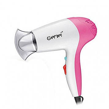 Професійний компактний фен для сушіння волосся Gemei GM 1711