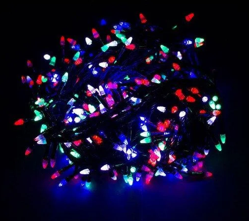 Гірлянда зерно 300LED 21м Мікс (RD-7167), Новорічна бахрама, Світлодіодна гірлянда, Вулична гірлянда
