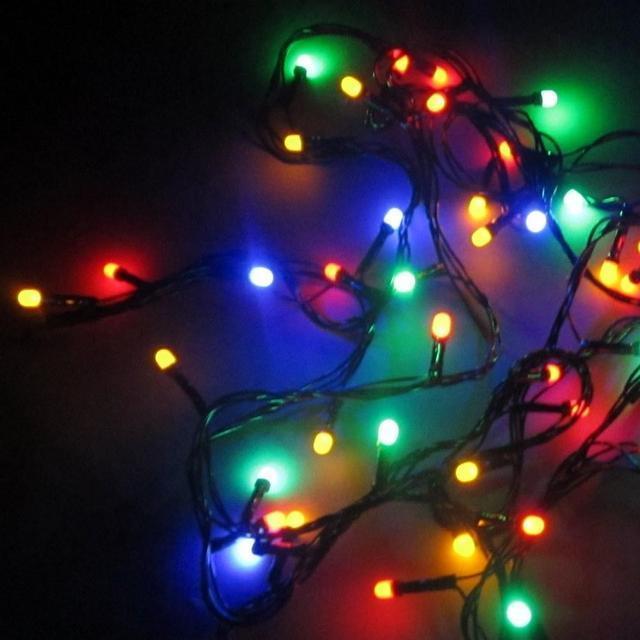 Гірлянда 100LED 10м (контрол.220V) (НП) Мікс, Новорічна бахрама, Світлодіодна гірлянда, Вулична гірлянда