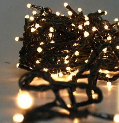 Гірлянда 100LED 10м (контрол.220V) (НП) Теплий, Новорічна бахрама, Світлодіодна гірлянда, Вулична гірлянда