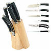 Набір Ножів з нержавіючої сталі на підставці MAESTRO MR-1424 (7 шт) | кухонний ніж | Ножі Маестро, Маестро, фото 2