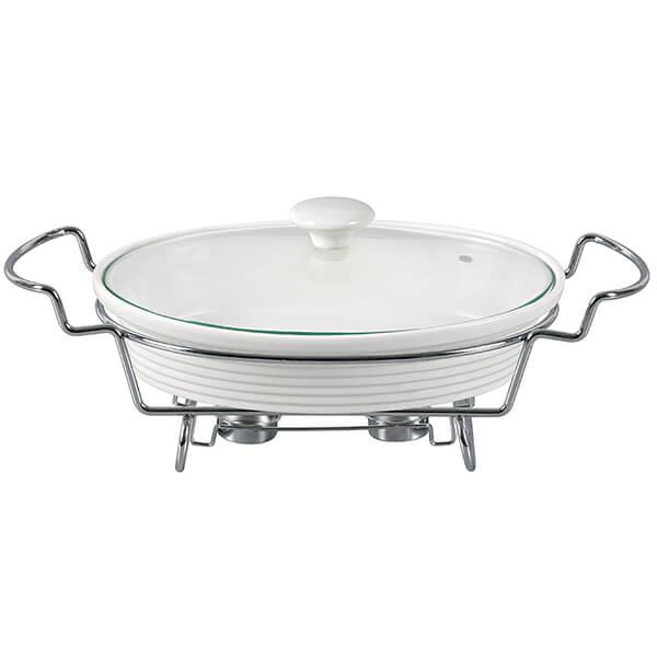 Марміт настільний керамічний MAESTRO MR-11460-74 | страва з підігрівом на підставці Маестро, Маестро, фото 1