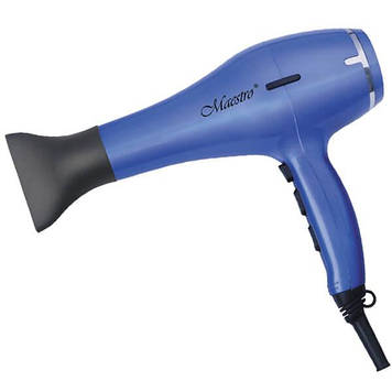 Професійний потужний фен для волосся Maestro MR-226 (2000 Вт, 2 насадки концентратор, 3 режими температури)