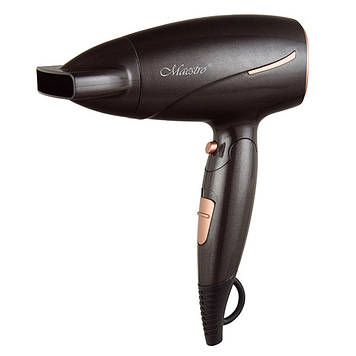 Професійний потужний фен для волосся Maestro MR-209 | дорожній фен Маестро, складаний фен Маестро