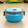 Ланч-бокс Benson BN-042 (700 мл) синій | контейнер для їжі Бенсон | ланчбокс Бенсон, фото 4