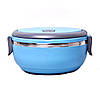 Ланч-бокс Benson BN-042 (700 мл) синій | контейнер для їжі Бенсон | ланчбокс Бенсон, фото 5