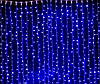 Гірлянда штора 120LED 1.5х1.5м RD-085 Синій | Новорічна світлодіодна вулична гірлянда, фото 2