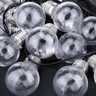 Гірлянда ретро лампи Едісона 75LED 2,5 м 8 ламп 6 см Біла | Світлодіодна гірлянда RD-9010