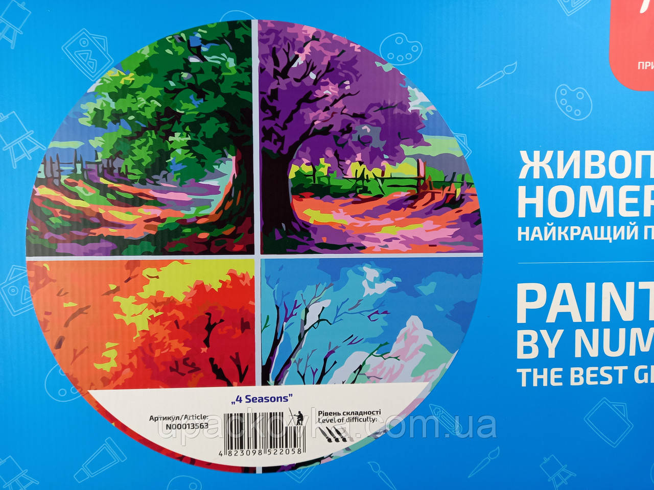 Набір, техніка акриловий живопис за номерами, "4 Seasons", ROSA START