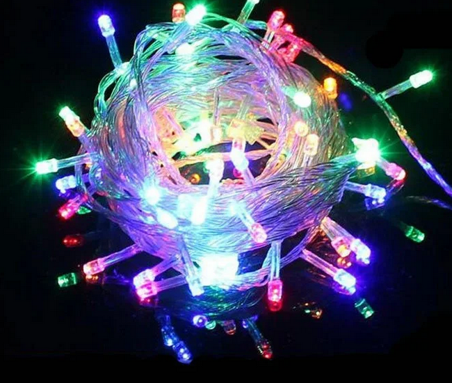 Світлодіодна гірлянда Xmas LED 100 M-1 Мультикольорова RGB COLOR