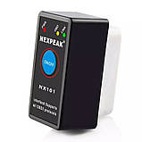 АВТОСКАНЕР NEXPEAK NX101 Pro ELM327 OBD2 PIC1825K80 V1.5 Bluetooth ELM 327 Android з кнопкою включення, фото 4