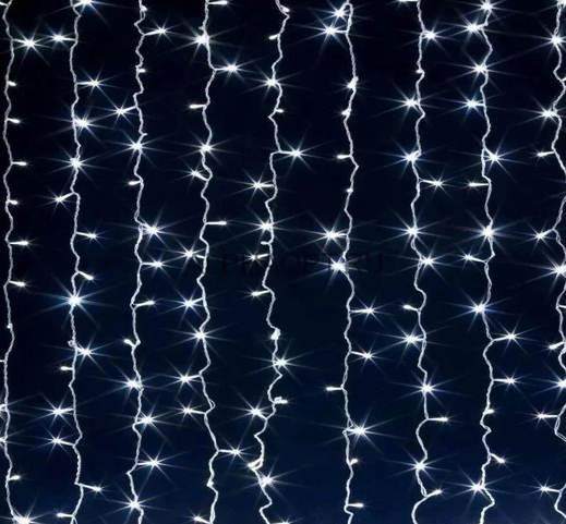 Гірлянда водоспад 240LED 2х2м RD-081 Біла | Новорічна світлодіодна вулична гірлянда